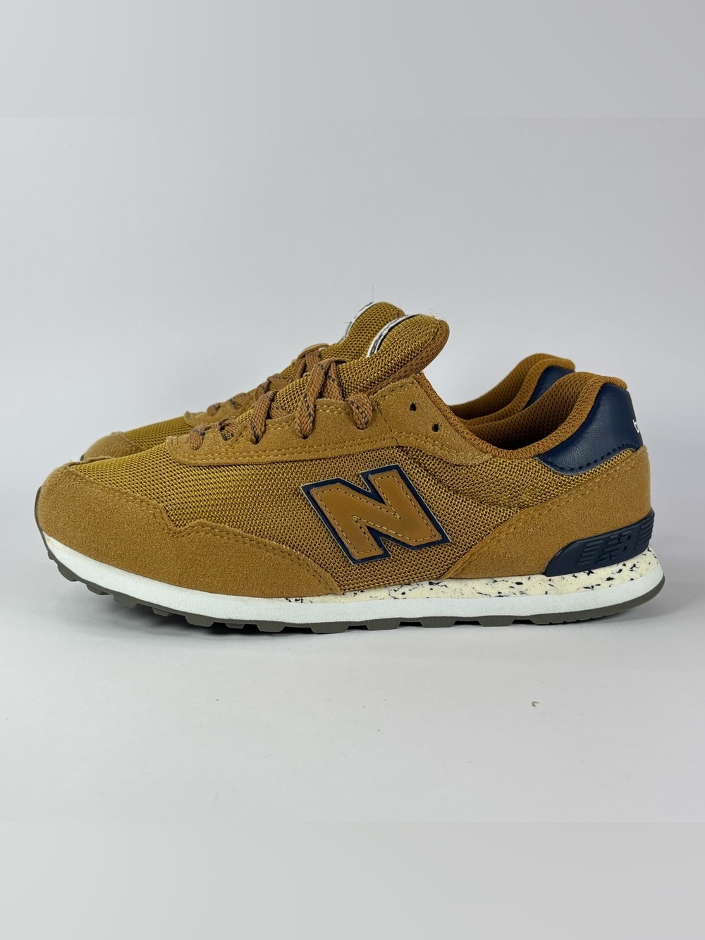 New Balance Kids' Mustard Brown & Navy Casual Sneakers